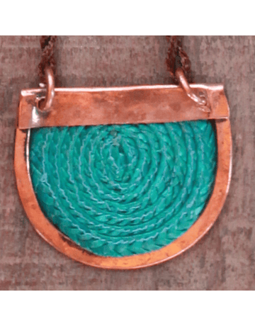 Copper Light Blue Theatina Necklace