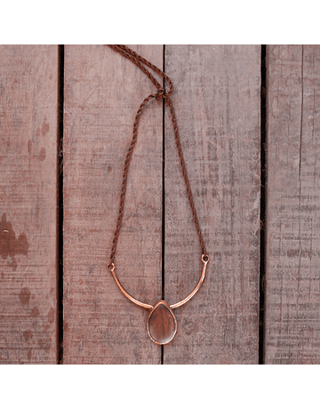 Copper African Walnut Wood Necklace