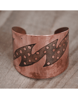 Copper Lightning Bracelet