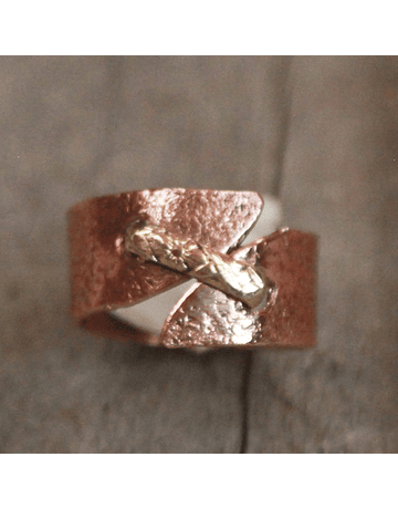 Copper Bronze Loop Ring