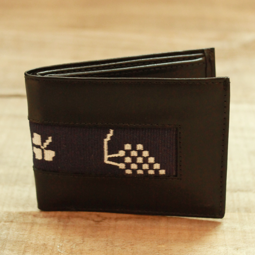 Loom Woven Leather Wallet Labor