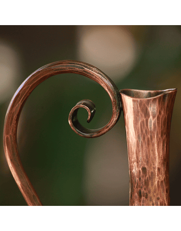 Hammered Copper Water Pitcher