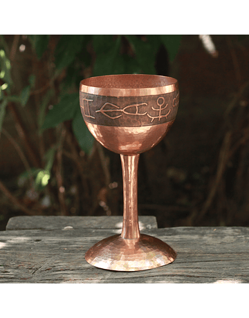 Hammered Copper Insect Cup