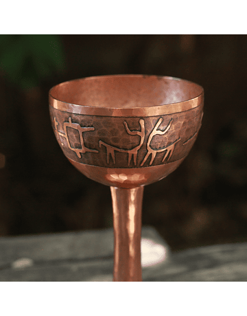 Hammered Copper Insect Cup