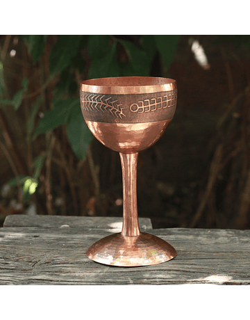 Hammered Copper Humasn Cup