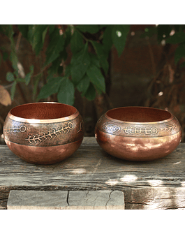 Hammered Copper Bowl Set