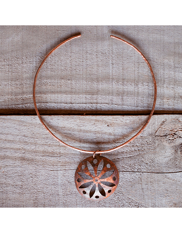 Copper Flower Necklace