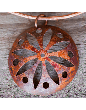 Copper Flower Necklace