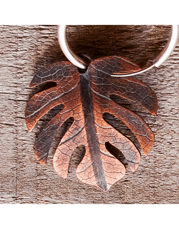 Filodrendos Copper Earrings