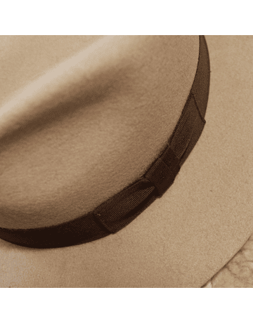 Sombrero de Vestir Blanco Invierno Paño de Lana