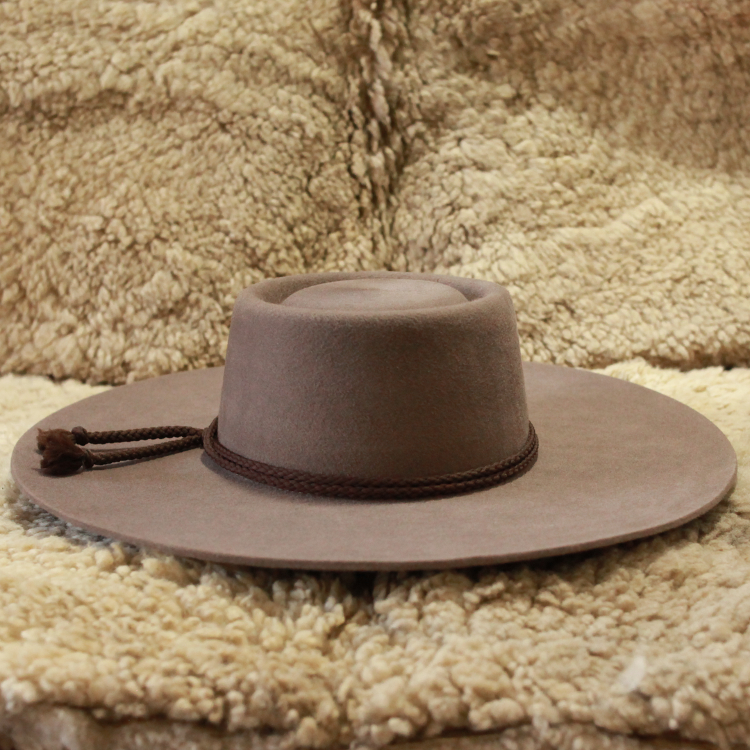 Huaso Hat Gray Woolen Cloth