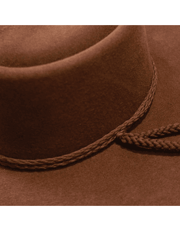 Huaso Hat Coffee Chocolate Woolen Cloth