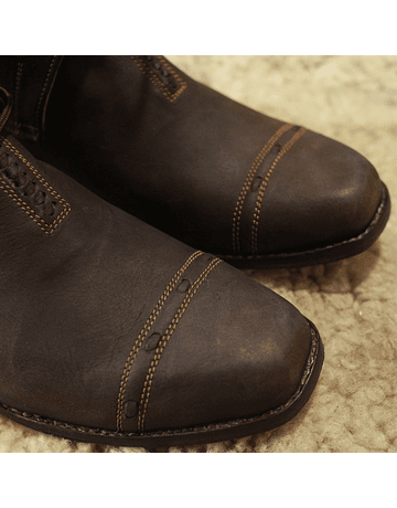 Opaque Brown Huaso Shoe Leather Laces