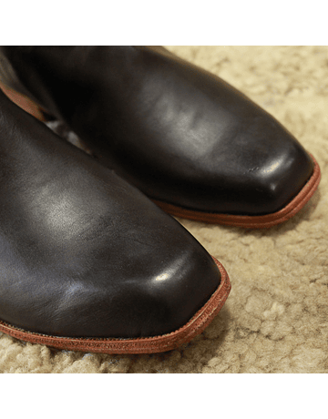 Canadian Black Leather Boot