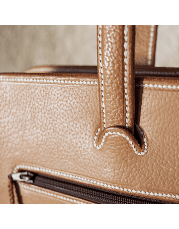 Tanned English Leather Briefcase