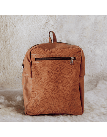 Tanned Pig Leather Backpack