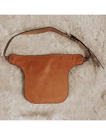 Tanned Printed Leather Fanny Pack
