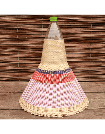 Chimbarongo Wicker Recycled Cord Lamp