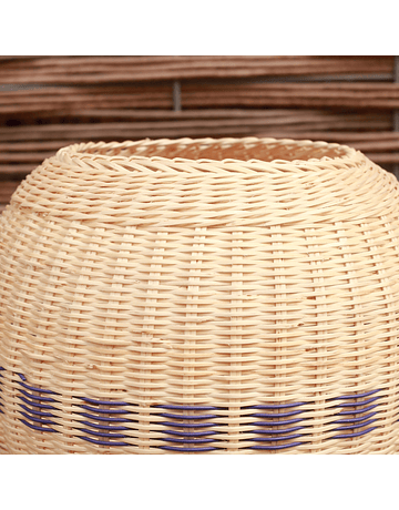 Chimbarongo Wicker Round Decorative Basket Recycled Cord