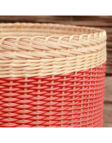 Chimbarongo Wicker Decorative Planter Holder Recycled Cord