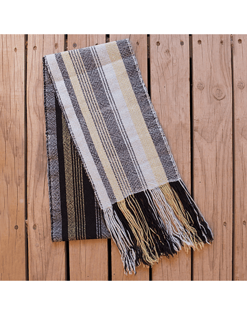 Sheep Wool Colorful Striped Scarf