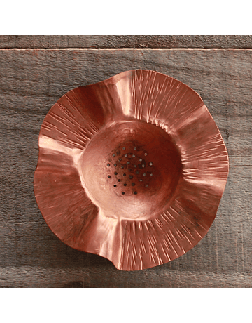 Hammered Copper Tea Flower