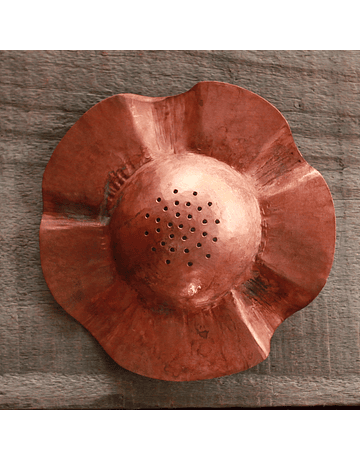 Hammered Copper Tea Flower