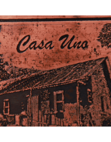 Imán Casa Uno Coya Cobre Fotograbado