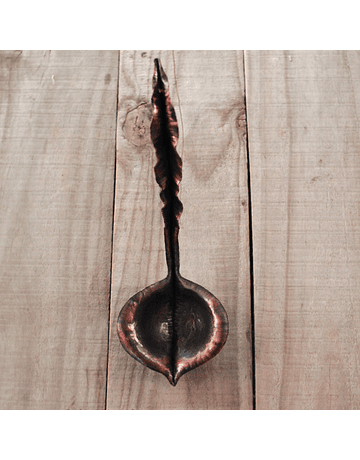 Sprouts Black Ladle Hammered Copper