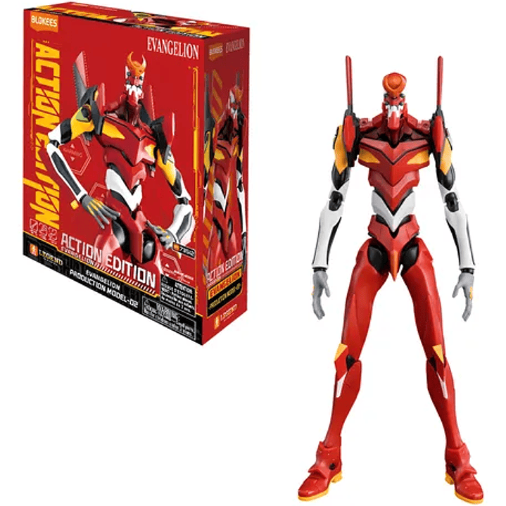 Blokees Neon Genesis Evangelion Unit 02 Action Edition Model Kit 1