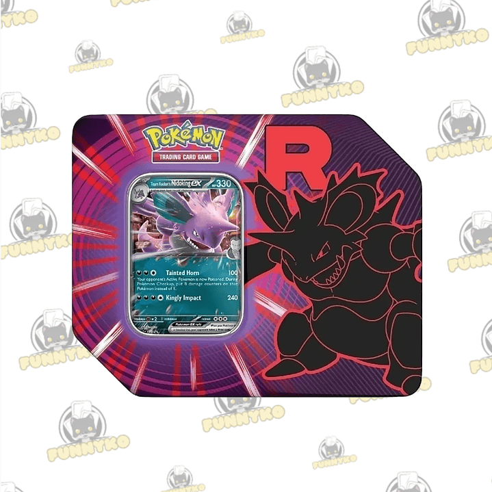Team Rocket Tin Case (Nidoking Ex)(inglés) 1