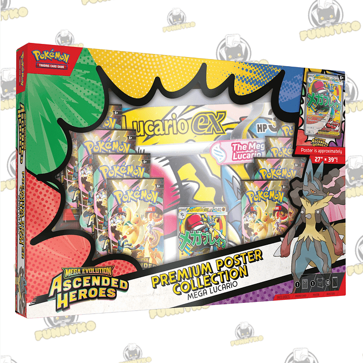 Mega Evolution: Ascended Heroes - Premium Poster Collection Mega Lucario EX - Inglés 1