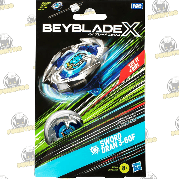 Kit Inicial  Beyblade X Sword Dran 3-60F  1