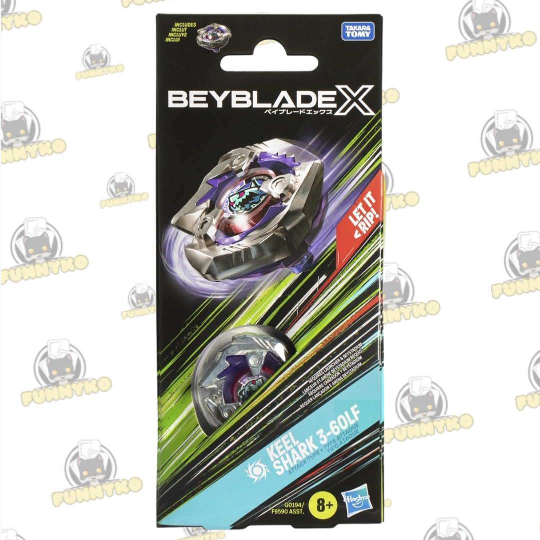Beyblade X Kit de Refuerzo Keel Shark 3-60LF 1
