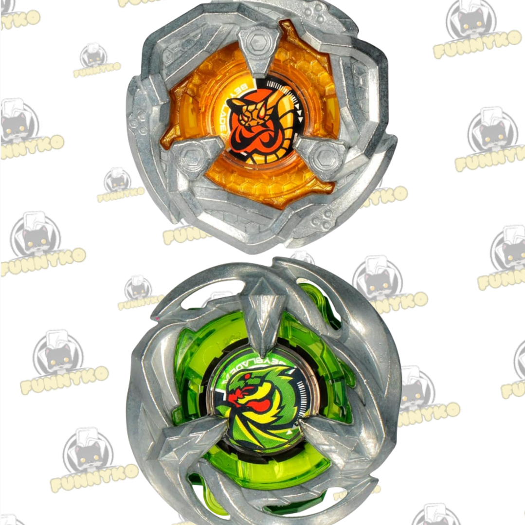BeyBlade X Gale Wyvern 5-80GB y Tail Viper 3-80HN 2