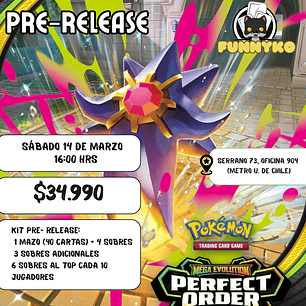 Pre-release Perfect Order SÁBADO 14 DE MARZO