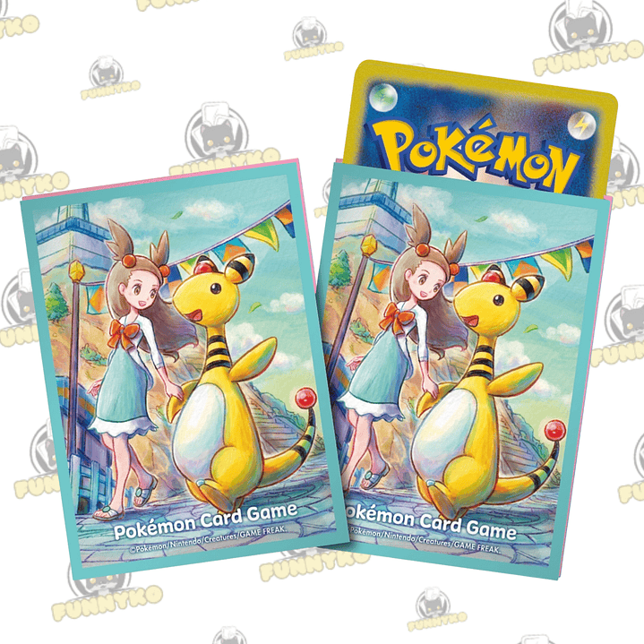 Sleeves Ampharos and Jasmine (Pokémon center) 1