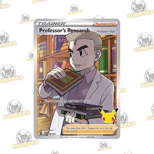 Professor's Research - Professor Oak - Full Art (Inglés)