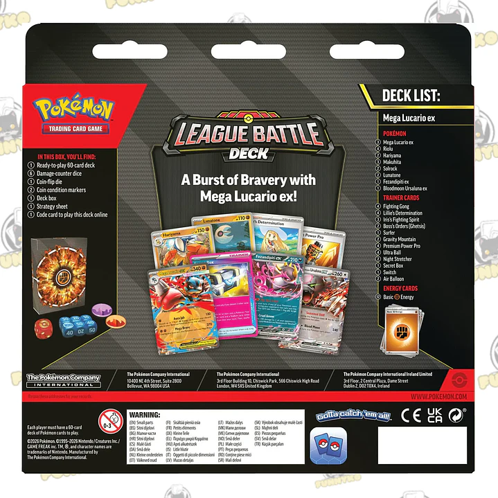 Mega Lucario Ex - League Battle Deck (Inglés) 2