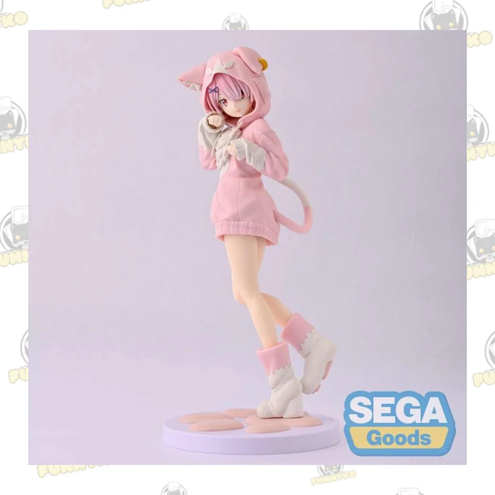 Re:Zero Starting Life in Another World Luminasta Ram (Fluffy Puck Ver.) Figure 3