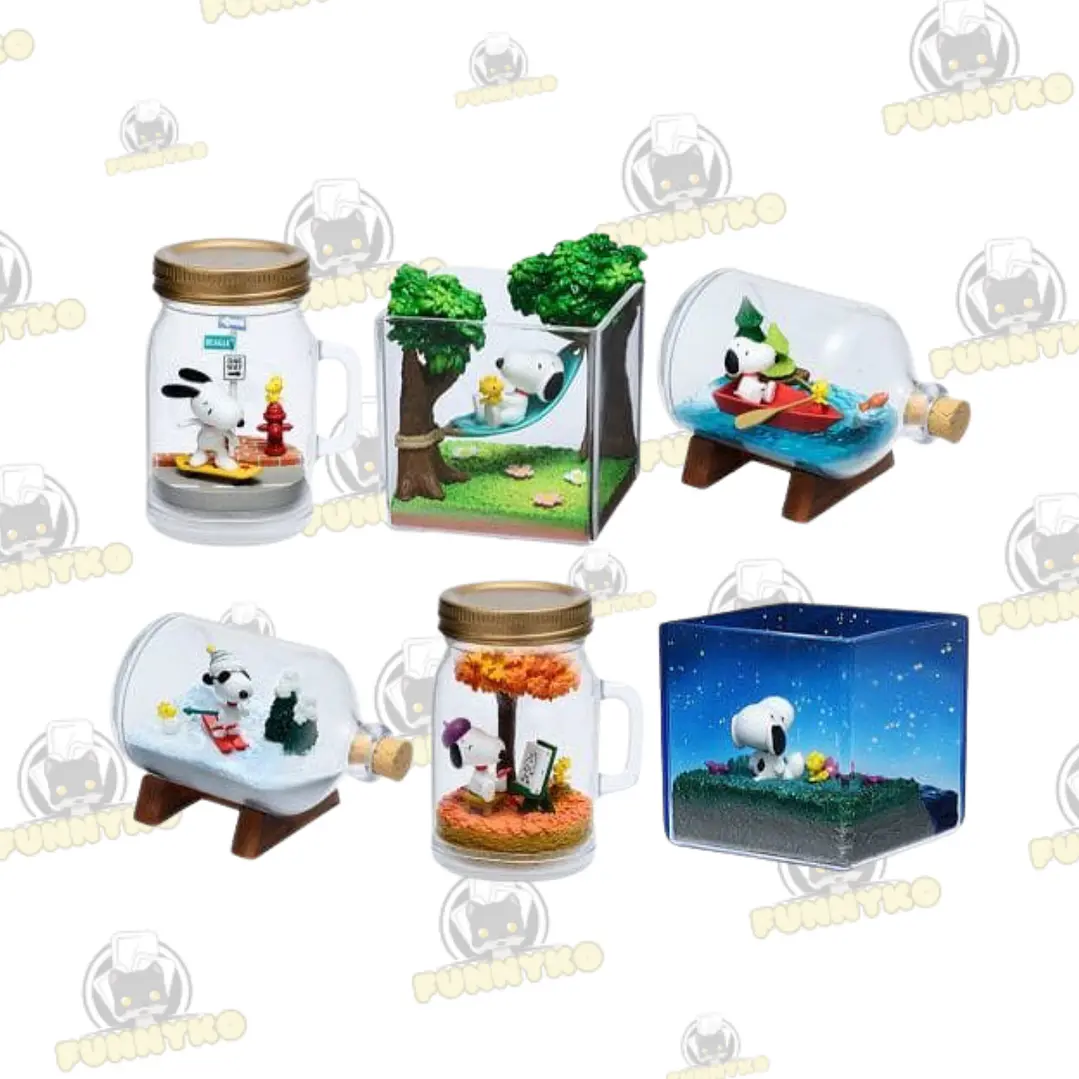 Re-Ment Snoopy & Woodtock Terrarium on Vacation 2