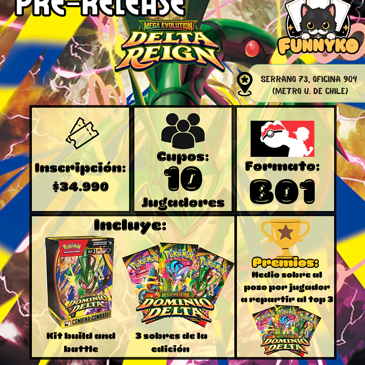 Pre-release Mega Evolution Delta Reing Viernes 30 de Octubre 2026 1
