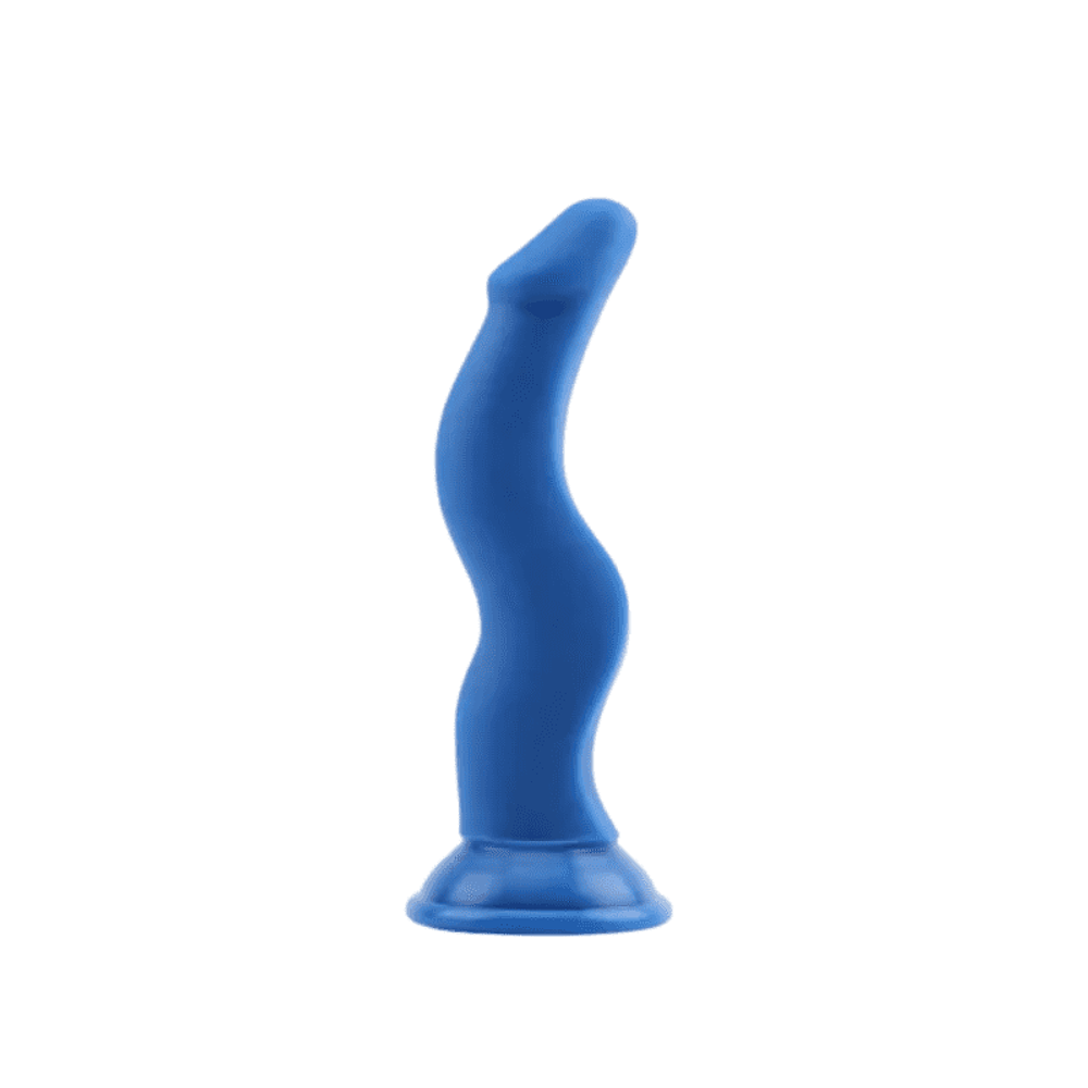 Dildo Curvo Basic Luv Azul – Chisa