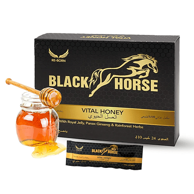 3 sobres de Miel potenciadora BLACKHORSE 10gr c/u