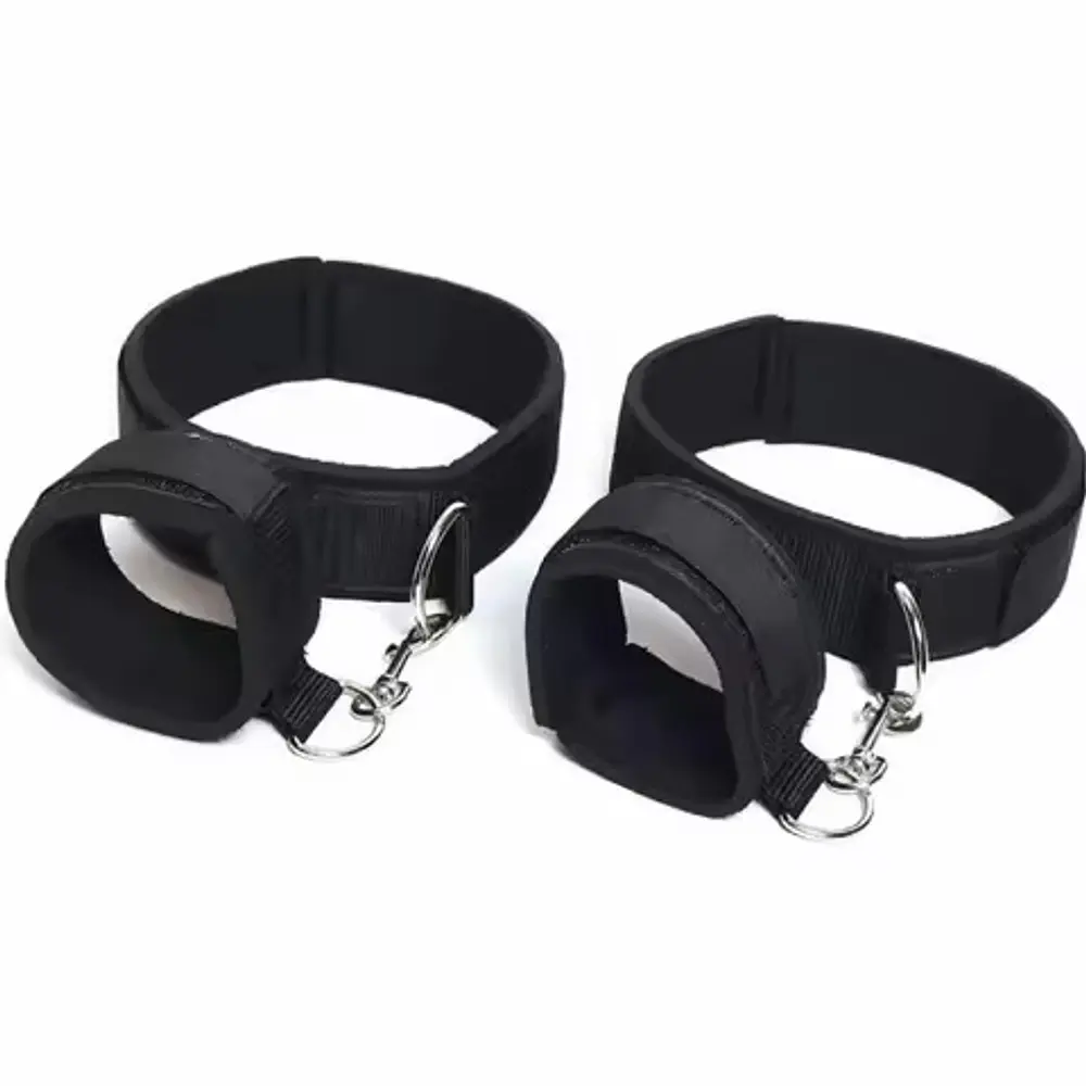 Kit BDSM Soft Ajustable – Muñecas y Muslos (4 Piezas)
