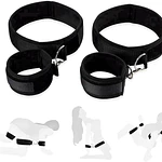 Kit BDSM Soft Ajustable – Muñecas y Muslos (4 Piezas)