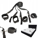🖤 Kit BDSM para Cama 4 Puntos – Sujeción Ajustable