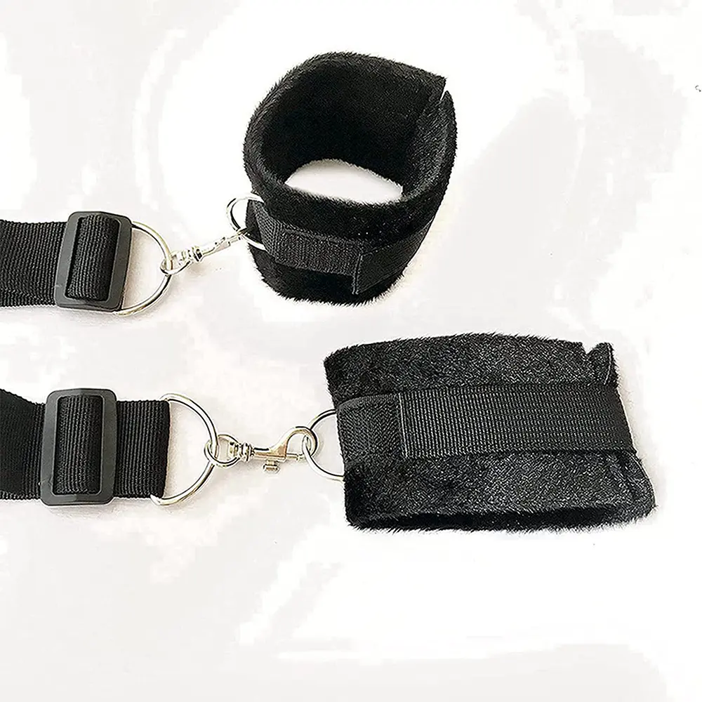 🖤 Kit BDSM para Cama 4 Puntos – Sujeción Ajustable