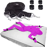 🖤 Kit BDSM para Cama 4 Puntos – Sujeción Ajustable