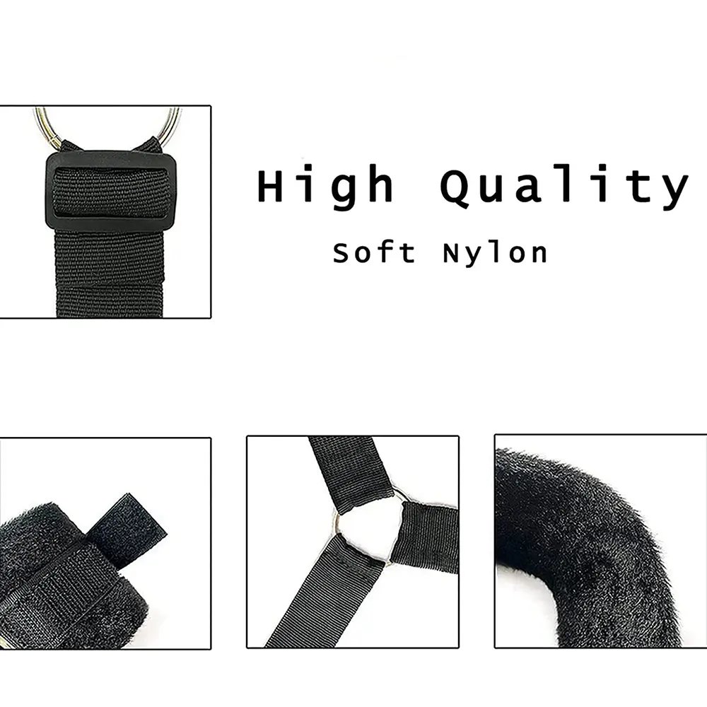 🖤 Kit BDSM para Cama 4 Puntos – Sujeción Ajustable